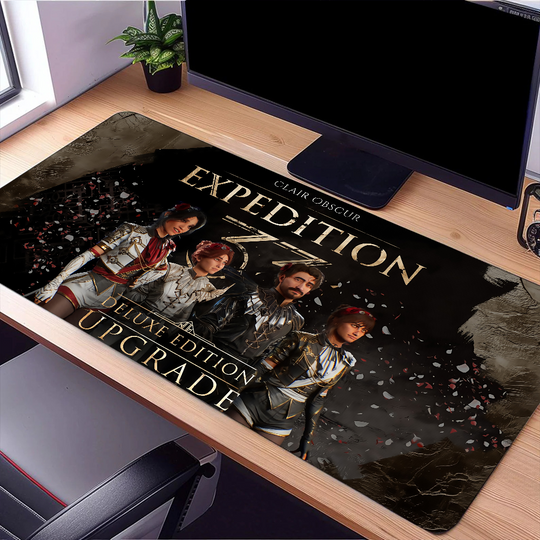 Discover Clair Obscur Expedition 33 Mouse Pad Large Desk Mat Keyboard Ergonomic Office Rubber PC Non-slip Anti-fray Home Custom