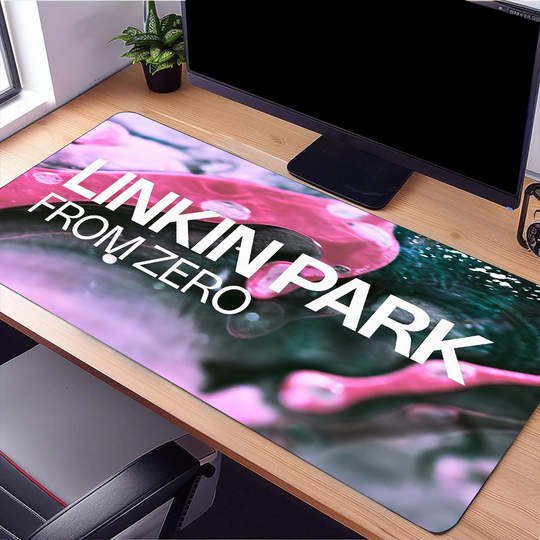 Discover F-From Zero Linkin Park singer Mouse Pad Large Desk Mat Keyboard Ergonomic Office Rubber PC Non-slip Anti-fray Home Custom