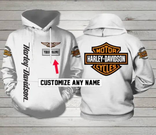 Discover Personalized Harley Racing Davidson 3D Hoodie , Unisex Adults S-5XL