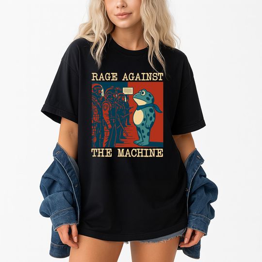 Discover Portland Frog Protest Shirt Anti Fascism Graphic Tee Funny Political Frog T-Shirt Unisex Activist Gift Streetwear Anti Hate Shirt