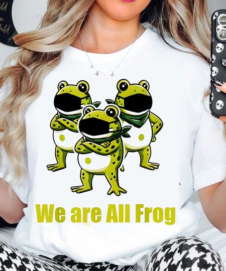 Discover We are all frog Portland Frogs Resist Funny Frog T-Shirt, Unisex Softstyle Tee, Casual Apparel, Animal Lover Gift, Eco-Friendly Fashion
