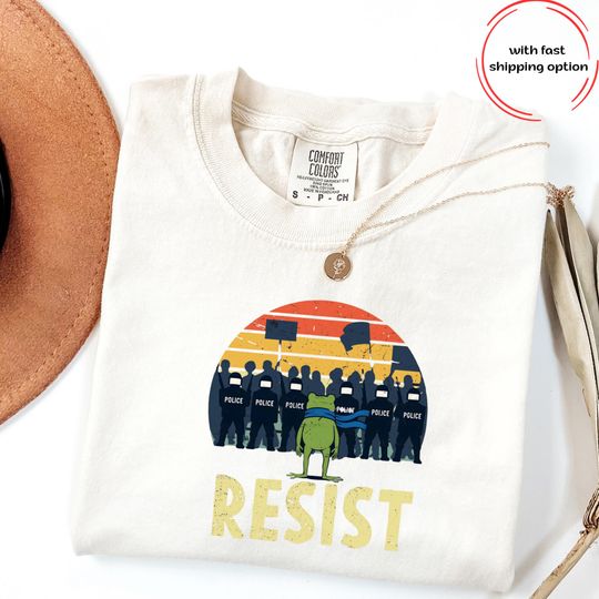 Discover Resist Frog Shirt , Portland Frog Protest Shirt