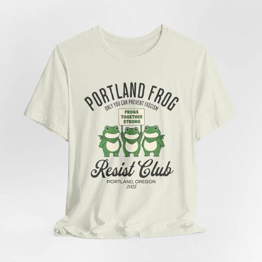 Discover Portland Frog Protest Shirt, Portland Frog Resist Club T-Shirt, Protest Frog Tee, Progressive Protest Shirt, Portland Protest Unisex Tee