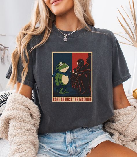 Discover Portland Frog Protest Shirt, Comfort Colors Resist  T-Shirt, Protest Frog Tee, Progressive Protest Shirt, Portland Protest Unisex T-shirt