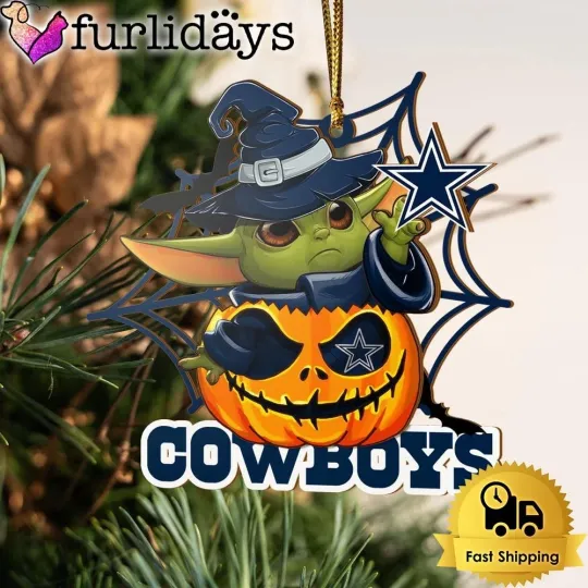 Discover Dallas Team Cowboys Pumpkin Ornament for Football Fans