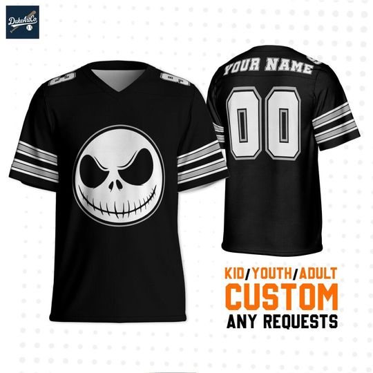 Discover Personalize Disney The Nightmare Before Christmas, Custom Monster Football Jersey Halloween Jersey, Horror Character Football Jersey Gifts