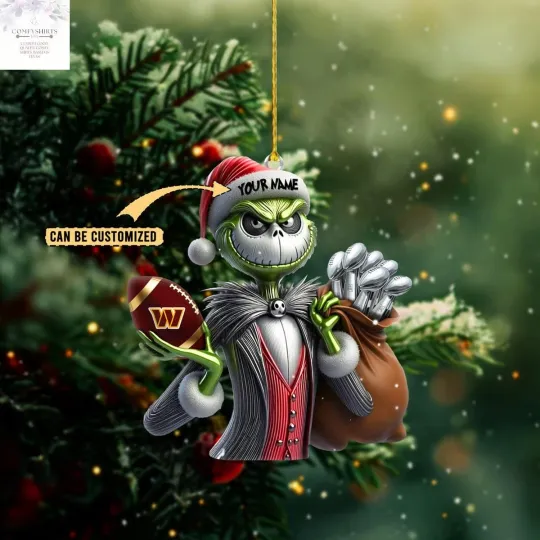 Discover Personalized Washington Team Commanders Christmas Ornament, Gifts For Fans