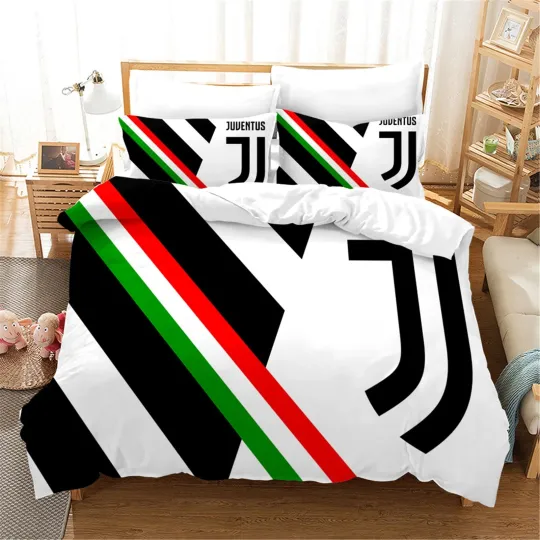 3D Cristiano Ronaldo Quilt Cover Set with Pillowcases Bedding Set