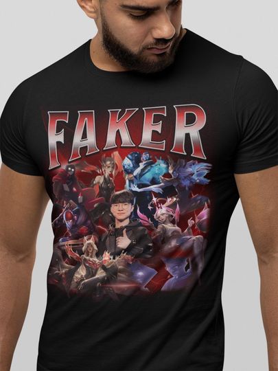 Faker T1 Bootleg T-Shirt: Retro League of Legends Esports Tee