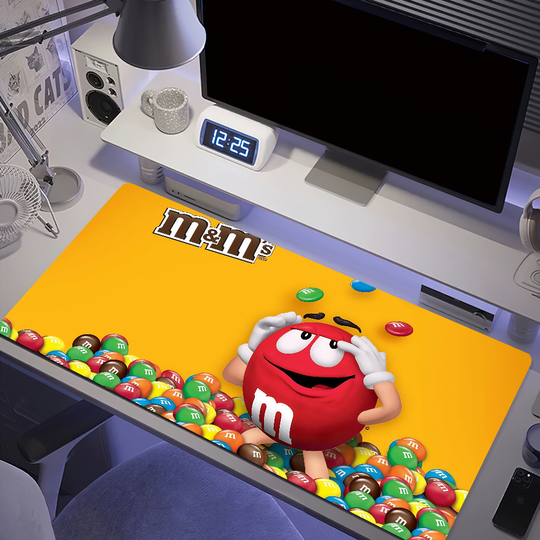 Discover M-Ms Mouse Pad Anti-fray Home M Custom Ergonomic Office Milk Rubber Large Chocolate Desk Mat Keyboard PC and Non-slip