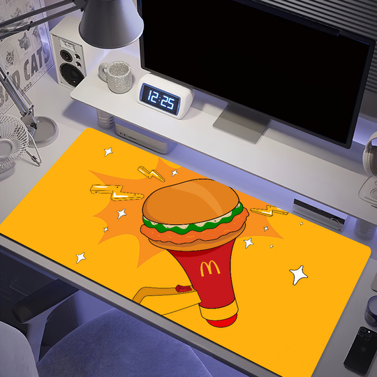 Discover Mouse Pad Anti-fray Home Custom Ergonomic Office Rubber M-McDonalds Large Desk Mat Keyboard Corporation PC Non-slip