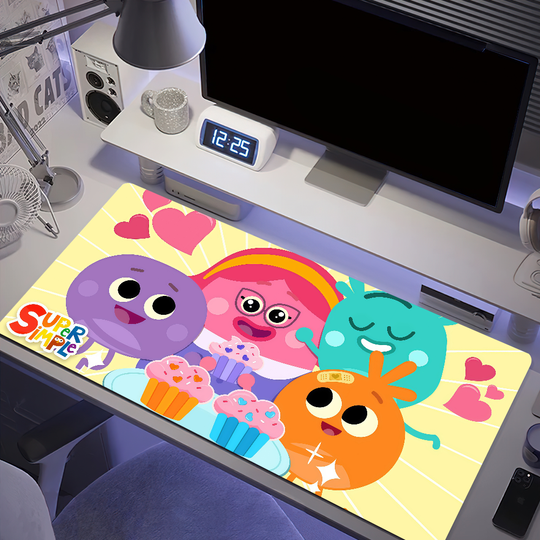 Discover Mouse Cartoon Bumble Pad Anti-fray Home The Custom Ergonomic Nums Office Rubber Large Desk Mat Keyboard PC Non-slip