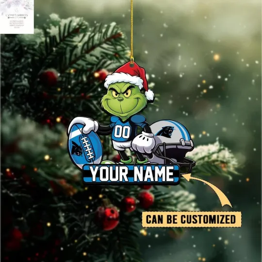 Discover Personalized Carolina Team Panthers Christmas Ornament, Gifts For Fans