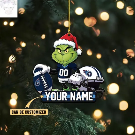 Discover Personalized Tennessee Team Titans Christmas Ornament, Gifts For Fans