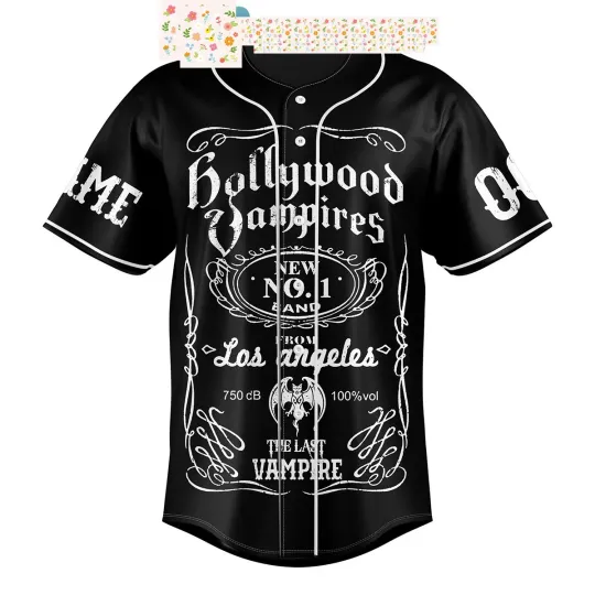 Discover Hollywood Vampires Bad As I Am Personalized Baseball Jersey