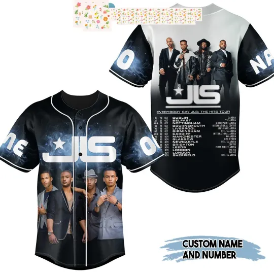 Discover Everybody Say JLS The Hits Tour Personalized Baseball Jersey