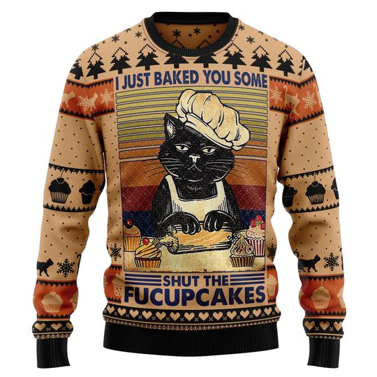 Discover Shut The Fucupcakes Christmas Ugly Christmas Sweater