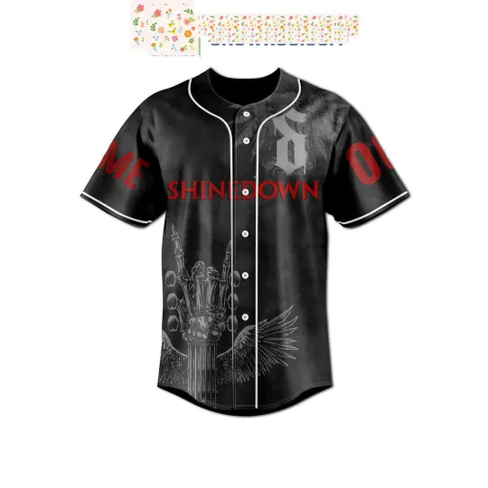 Discover Shine Down Don't You Worry Fan Personalized Baseball Jersey