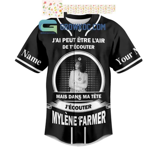 Discover Mylene Farmer The Nevermore Tour Personalized Baseball Jersey