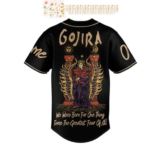 Discover Gojira We Were Born For One Thing Personalized Baseball Jersey