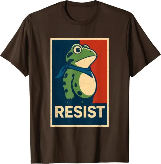 Discover Portland Frog Protest Unisex T-Shirt | Political Art Design Tee