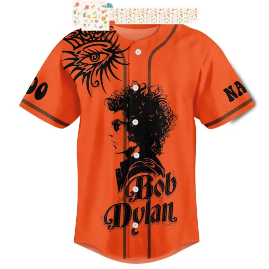 Bob Dylan Be Groovy Or Leave Man Personalized Baseball Jersey