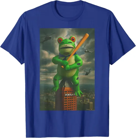 Discover Portland Frog Funny City Art Portland Frog Protest Unisex T-Shirt