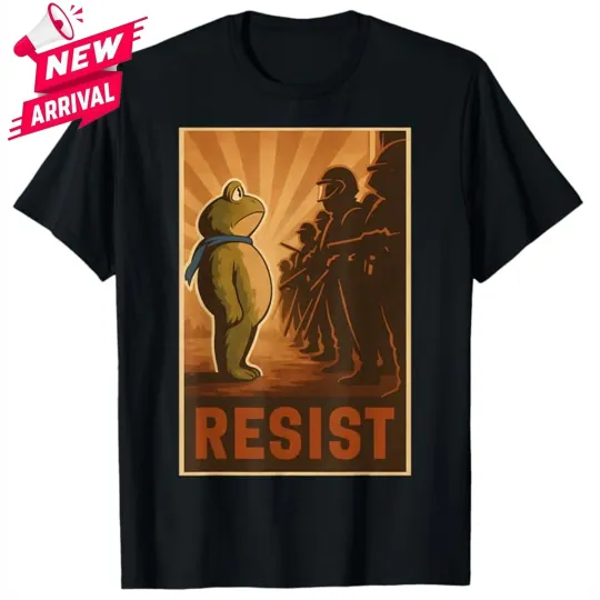 Discover Portland Frog Protest Resist T-Shirt - All Size