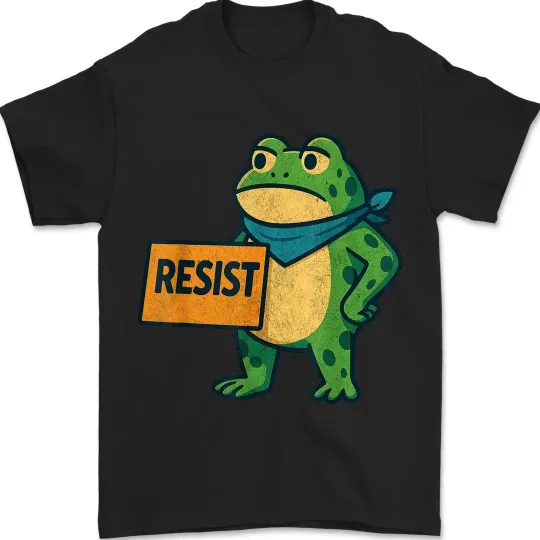 Discover Portland Frog Protest Resist Political Meme For Men Women Unisex T-shirt