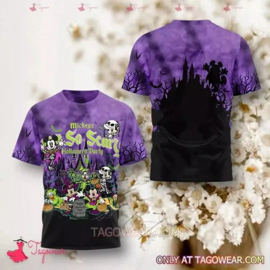 Discover Mickey s So-scary Halloween Party Purple T-shirt 3D