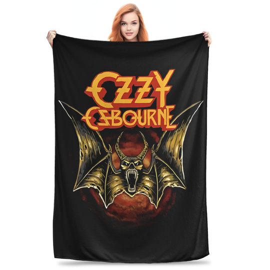 Black Sabbath ozzy osbourne Blankets Quality Super Warm  Throw Blanket Spring Picnic Outdoor Fashion Bedspread