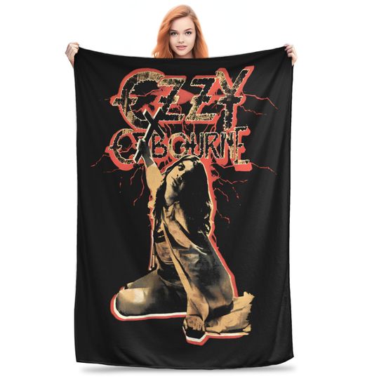 Black Sabbath Ozzy Osbourne Blanket Back To The Beginning Tour Soft Plush Bedding Throws For Bedroom Flannel Bedspread Bed Cover