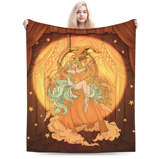 The Life of A Showgirl Album Soft Blanket  Picnic Plush Throw Blanket Pattern Bedroom Flannel Bedspread Sofa Bed Cover