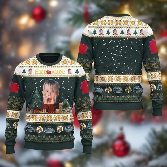 Christmas Home Alone Movie Ugly Sweater, Kevin Mccallister Christmas Sweatshirt, Funny Christmas Movie Shirts, Kevin Meme Fan Gifts