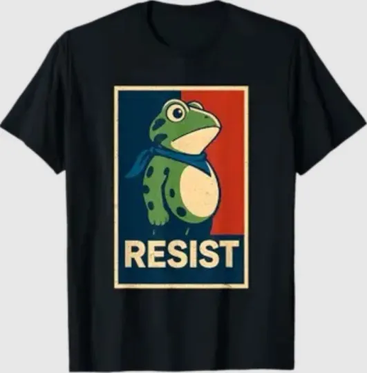 Discover Portland Frog Protest Retro Vintage T-Shirt