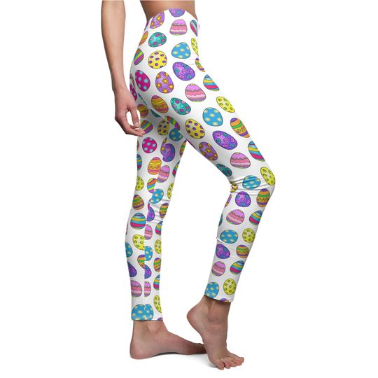 Easter Eggs Leggings, Gift for Womens