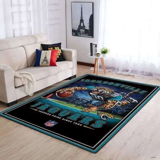 Jacksonville Jaguars Doormat Team Pride Rectangle Area Rug Home Decor