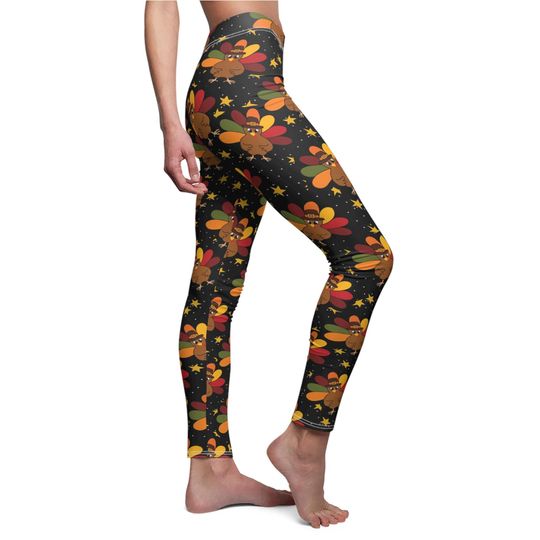 Thanksgiving Turkey Leggings, Gift for Womens
