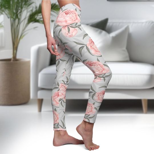 Floral Leggings, Gift for Womens