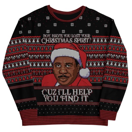The Office Stanley Hudson Ugly Sweater I Lost Your Christmas Spirit?! I Xmas Sweater I Christmas Sweatshirt I Funny Xmas Gifts I The Office