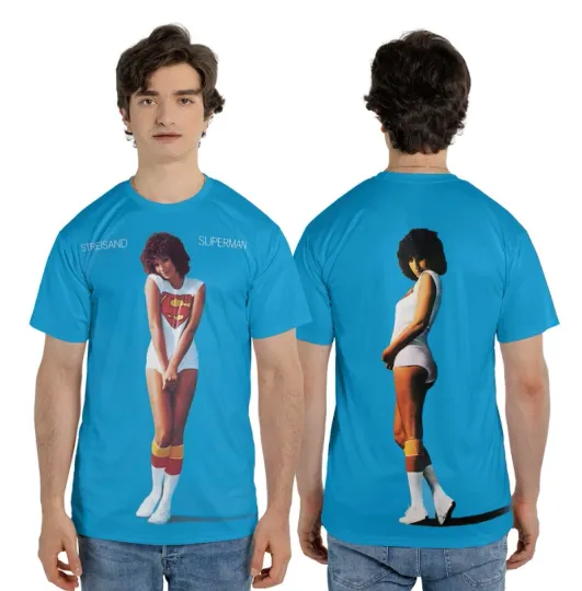 Barbra Streisand Superman Album Cover 3D AOP T-Shirt