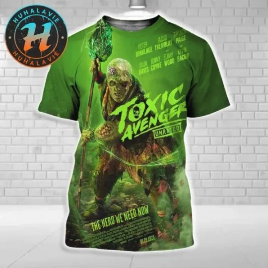 The Toxic Avenger 2025 Unrated 3D T-Shirt Poster - In Theaters August 29, 2025