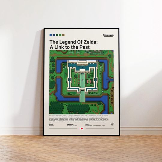 The Legend of Zelda Poster, Gaming Room Poster, The Legend of Zelda Fan Gift, Gaming Poster, Gamer Gift, Video Games Poster
