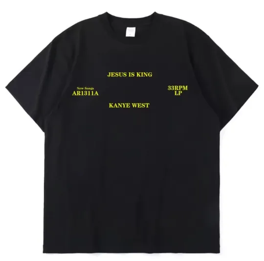 Men's Kanye West Jesus Is King Album 2019 T-Shirt Unisex