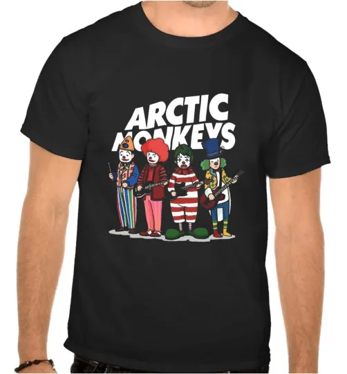 Discover Arctic Monkeys Rock Music Black T-Shirt