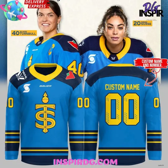 Personalized Toronto Sceptres New Season 2024/25 Special Blue Hockey Shirt Gift