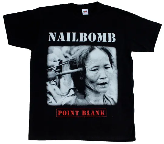 Discover NAILBOMB Point Blank '94 Cavalera Black Short Sleeve T-Shirt