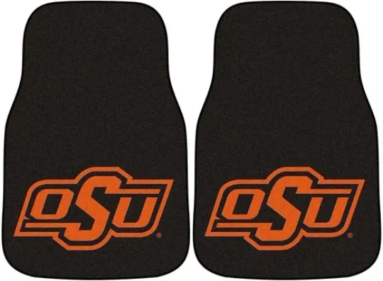 Oklahoma State University Cowboys Front Floor Mats, Carpet Car Set