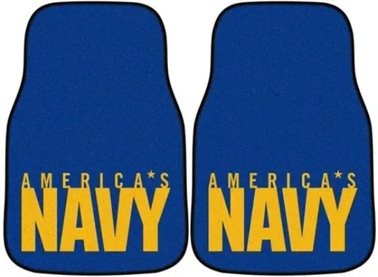 Discover United States Navy Military Front Floor Mats, Carpet Car Set