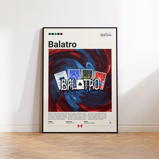 Discover Balatro Gaming Room Poster, Balatro Fan Gift, Gaming Print Poster, Gamer Gift, Video Games Poster, Gaming Art Wall Decor